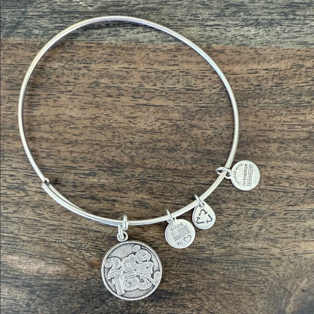 Alex and Ani Disney 2015 Mickey Mouse Silver Charm Bracelet